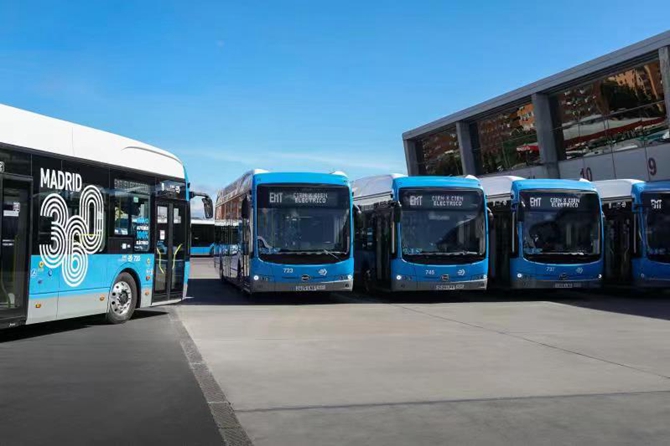 比亚迪交付西班牙最大纯电动巴士订单 加速马德里绿色公交变革