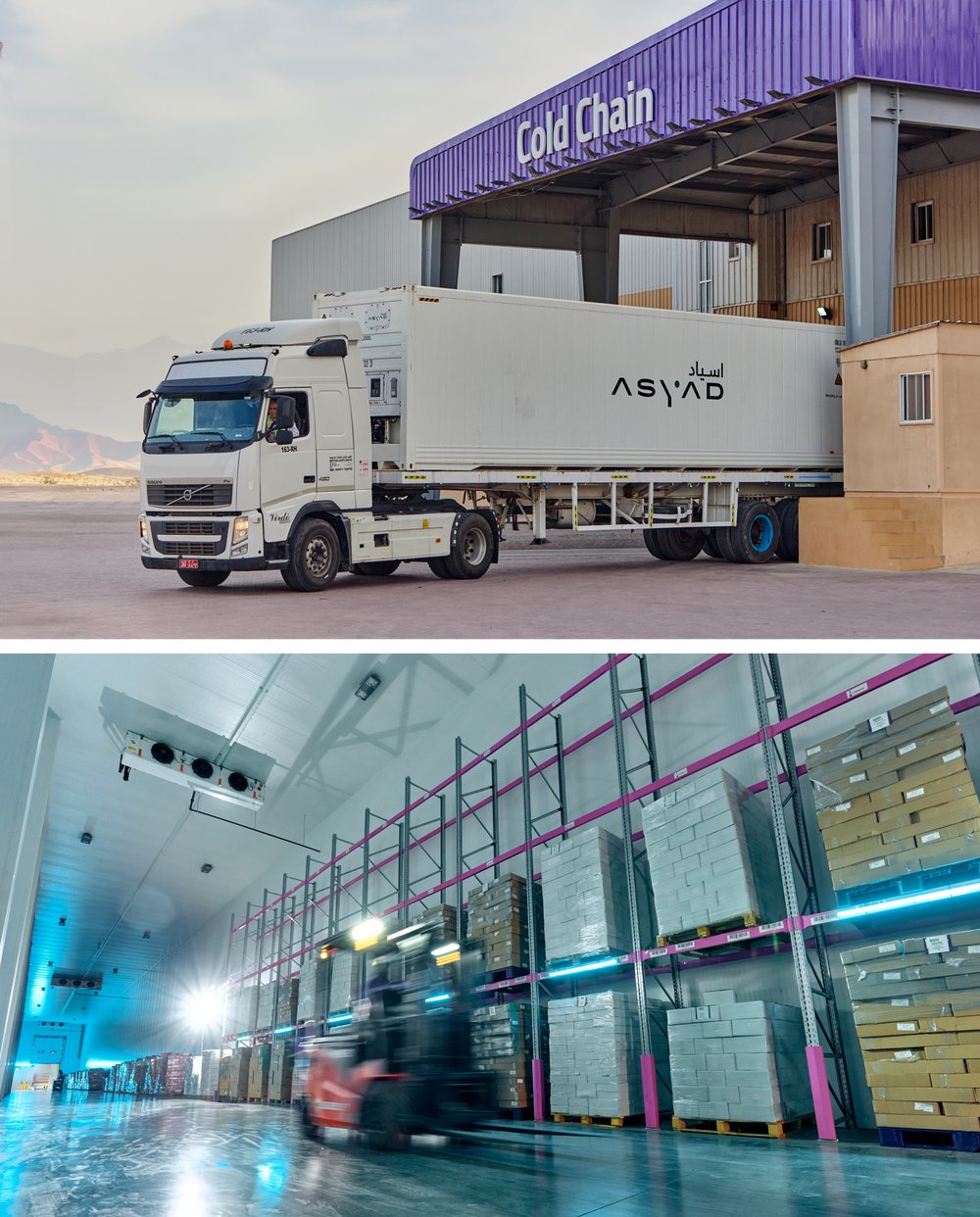 A truck parked in front of a warehouse

Description automatically generated
