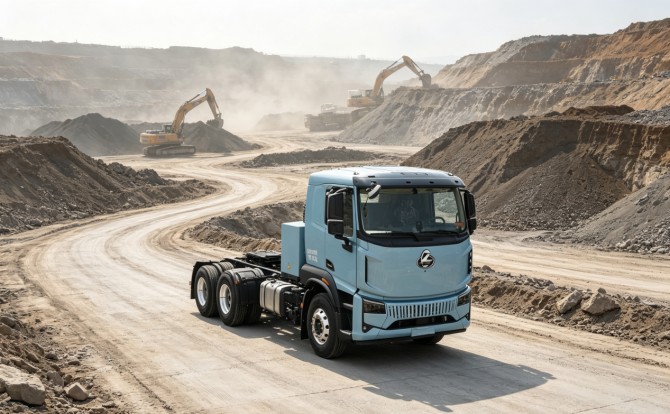 乘龙翼威5纯电牵引车：大电量长续航，轻量创富新标杆